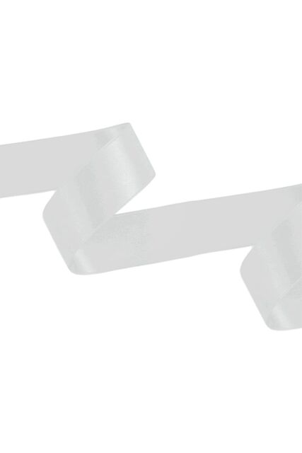 Neel Blue Double Sided Satin Polyester Ribbon Roll, 50mm x 10 Metres in White - image 1