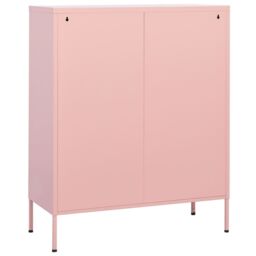 Berkfield Home Storage Cabinet Pink 80x35x101.5 cm Steel - thumbnail 5