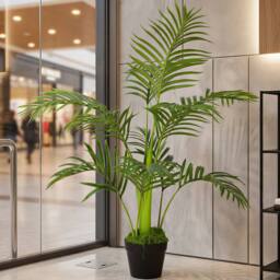 Levede Artificial Tree Fake Plant Home Office Decor Realistic Faux Tree in Green - thumbnail 2