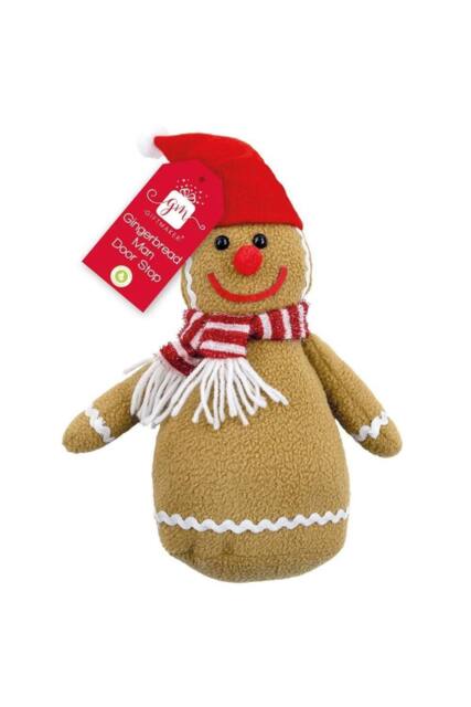 KDMD Gingerbread Man Door Stopper 30cm in Tan - image 1