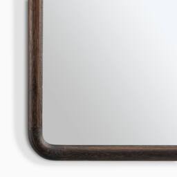 FurnitureboxUK Rowena Walnut Wood Large 120x80cm Rectangle Wall Mirror - Size: 120x80 cm - thumbnail 7