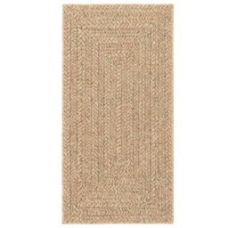 Berkfield Home Rug ZIZUR Beige 80x250 cm Jute Look Indoor & Outdoor - Size: Medium - thumbnail 4