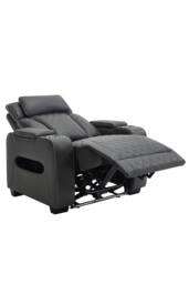 More4Homes Capri Electric Recliner 1+2+3 Seater Sofa Set w Bluetooth speakers in Charcoal - thumbnail 4