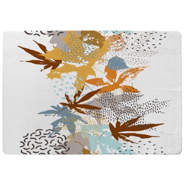 Benjamin Tate Design Japanese Leaves Designer Rug in Natural - Size: Large - image 1