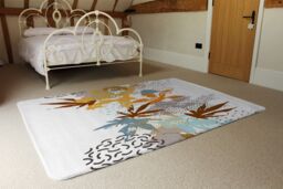 Benjamin Tate Design Japanese Leaves Designer Rug in Natural - Size: Large - thumbnail 3