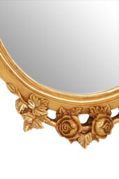 Orsina Marseille Gold Finish Round Wall Mirror - thumbnail 3