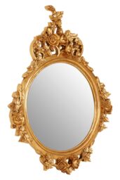 Orsina Marseille Gold Finish Round Wall Mirror - thumbnail 2