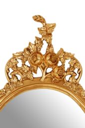 Orsina Marseille Gold Finish Round Wall Mirror - thumbnail 4