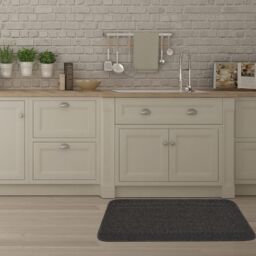 THE RUGS Washable Designer Rugs & Mats Bordered Design in Dark Grey - 110D - Size: 80 cm x 140 cm - thumbnail 5