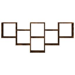 Berkfield Home Wall Shelf Smoked Oak 159x18x66 cm Engineered Wood in Brown - Size: 159 x 18 x 66 cm - thumbnail 4