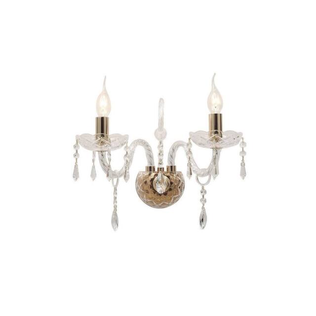 Netlighting MONALISA Wall Light Gold Crystal 40x34x18cm - Size: 40 x 34 x 18 cm