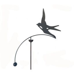 Poppyforge Swallow Wind Rocker Single BM/RtR - Steel - L66 x W54 x H148.5 cm in Black