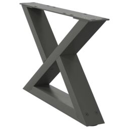 Berkfield Home Coffee Table Legs 2 pcs Anthracite 60x(30-31.3) cm Steel - thumbnail 4