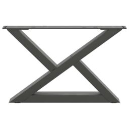 Berkfield Home Coffee Table Legs 2 pcs Anthracite 60x(30-31.3) cm Steel - thumbnail 5