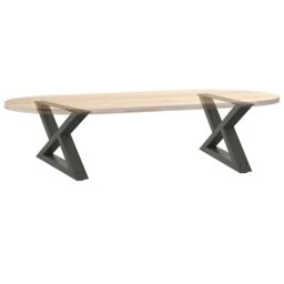 Berkfield Home Coffee Table Legs 2 pcs Anthracite 60x(30-31.3) cm Steel - thumbnail 8