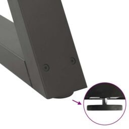 Berkfield Home Coffee Table Legs 2 pcs Anthracite 60x(30-31.3) cm Steel - thumbnail 9