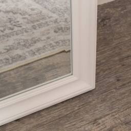 Melody Maison Large Full Length White Framed Wall & Leaner Mirror - 47cm X 142cm - Size: 47 cm X 142 cm - thumbnail 3