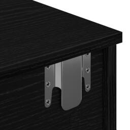 Berkfield Home Wall Shelf with Drawers Black 100x37.5x19 cm Engineered Wood - thumbnail 9