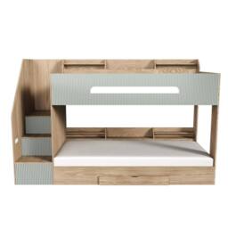 Flair Finn Staircase Bunk Bed with Storage in Natural - Size: Single - thumbnail 4