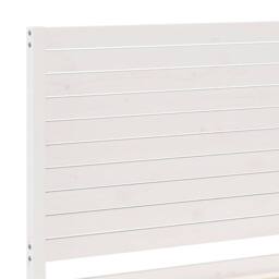 Berkfield Home Decorative Extra Long Bed Frame without Mattress White 180x210 cm - thumbnail 7