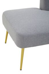 Orsina Comfortable Left Arm Grey Chaise Lounge, Contemporary Chaise Couch, Elegant Grey Upholstered Lounge Sofa - thumbnail 5