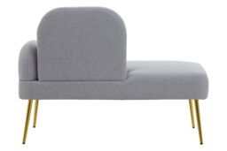 Orsina Comfortable Left Arm Grey Chaise Lounge, Contemporary Chaise Couch, Elegant Grey Upholstered Lounge Sofa - thumbnail 4
