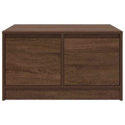 Berkfield Home Coffee Table with Drawers Brown Oak 70.5x70x40 cm - thumbnail 6