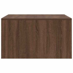 Berkfield Home Coffee Table with Drawers Brown Oak 70.5x70x40 cm - thumbnail 7