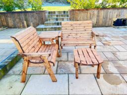 Charles Taylor Trading Four Seater Burghley Corner Set in Brown - thumbnail 2