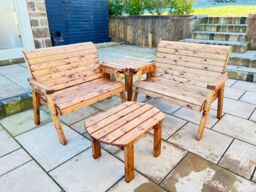 Charles Taylor Trading Four Seater Burghley Corner Set in Brown - thumbnail 1