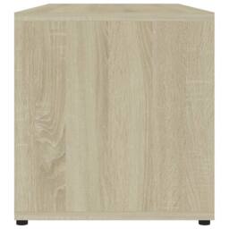 Berkfield Home TV Cabinet Sonoma Oak 80x34x36 cm Engineered Wood in Light Tan - Size: 80 x 34 x 36 cm - thumbnail 8