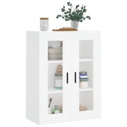 Berkfield Home Wall Mounted Cabinet White 69.5x34x90 cm - thumbnail 4