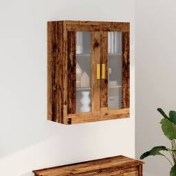 Berkfield Home Hanging Wall Cabinet Old Wood 69.5x34x90 cm in Brown - thumbnail 3