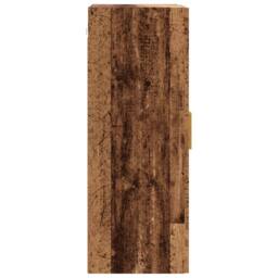 Berkfield Home Hanging Wall Cabinet Old Wood 69.5x34x90 cm in Brown - thumbnail 6