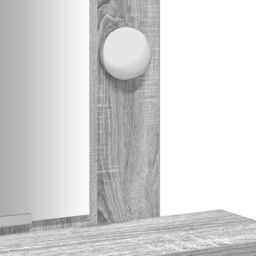 Berkfield Home Dressing Table with LED Lights in Grey Sonoma - 50x41x140 cm - Size: 50 x 41 x 140 cm - thumbnail 9