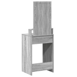 Berkfield Home Dressing Table with LED Lights in Grey Sonoma - 50x41x140 cm - Size: 50 x 41 x 140 cm - thumbnail 7
