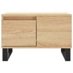 Berkfield Home Coffee Table Sonoma Oak 55x55x36.5 cm Engineered Wood in Brown - thumbnail 5