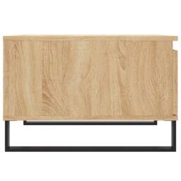 Berkfield Home Coffee Table Sonoma Oak 55x55x36.5 cm Engineered Wood in Brown - thumbnail 7