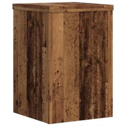 Berkfield Home Plant Stands 2 pcs Old Wood 20x20x30 cm Engineered Wood in Brown - Size: 20 x 20 x 30 cm - thumbnail 7