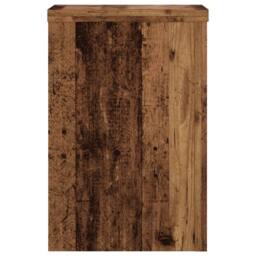 Berkfield Home Plant Stands 2 pcs Old Wood 20x20x30 cm Engineered Wood in Brown - Size: 20 x 20 x 30 cm - thumbnail 5