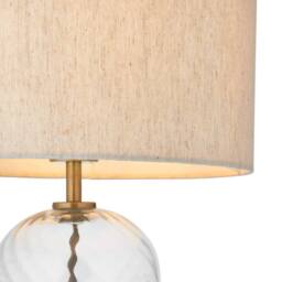 Pagazzi Robyn Glass Table Lamp in Natural - thumbnail 5