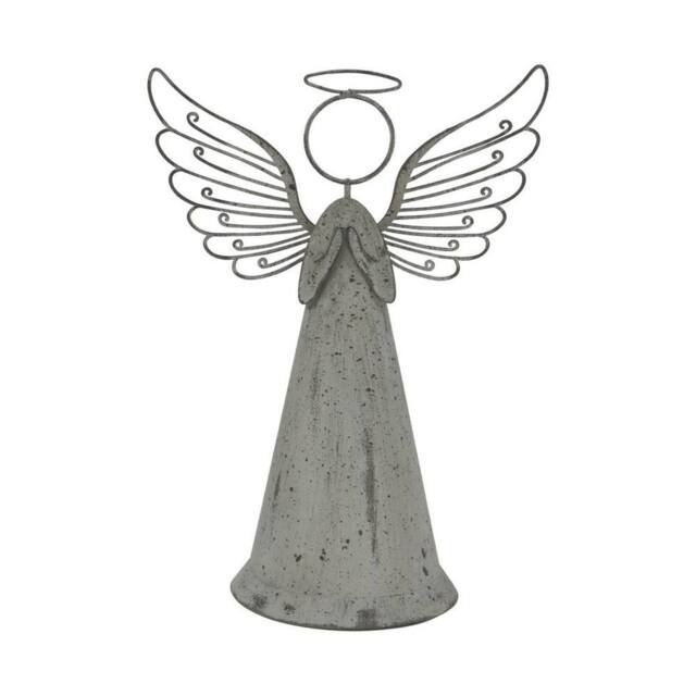 Lemon Pavilion Furniture and Decor Large Rustic Standing Angel Decoration - L10xW18xH25 cm - Brown - image 1