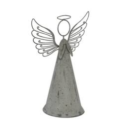 Lemon Pavilion Furniture and Decor Large Rustic Standing Angel Decoration - L10xW18xH25 cm - Brown - thumbnail 2