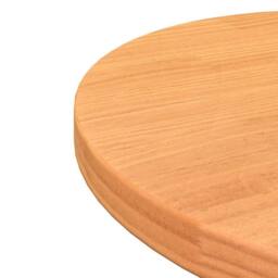 Berkfield Home Table Top Round Wax Brown √ò40x2.5 cm Solid Wood Pine - Size: 40x2.5 cm - thumbnail 6