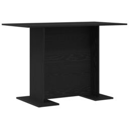 Berkfield Home Dining Table Black Oak 110x60x75 cm Engineered Wood - Size: 110 x 60 x 75 cm - thumbnail 7