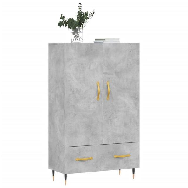 Berkfield Home Highboard Concrete Grey 69.5x31x115 cm Engineered Wood - image 1