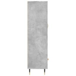 Berkfield Home Highboard Concrete Grey 69.5x31x115 cm Engineered Wood - thumbnail 7