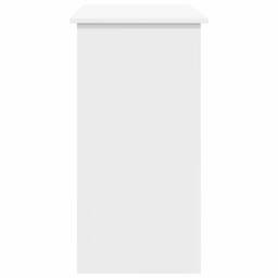 Berkfield Home Desk White 80x40x75 cm Engineered Wood - Size: 80 x 40 x 75 cm - thumbnail 5