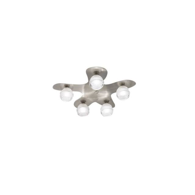 Netlighting Loop Ceiling 5 Light G9 Satin Nickel in Grey - image 1