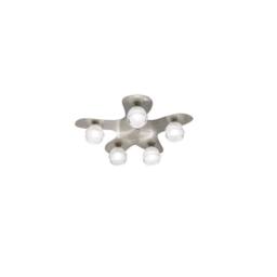 Netlighting Loop Ceiling 5 Light G9 Satin Nickel in Grey - thumbnail 1